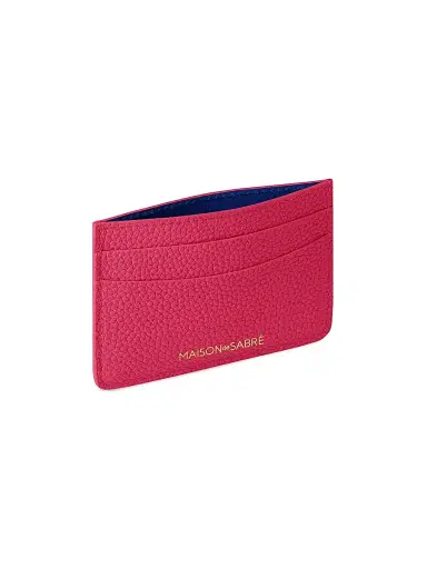 MAISON de SABRÉ Women's Leather Card Holder - Shibuya Fuchsia | Thumbnail 4 MAISON de SABRÉ Women's Leather Card Holder - Shibuya Fuchsia | Thumbnail 4