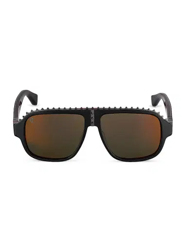Christian Louboutin Men's Studded 57MM Sunglasses | Thumbnail 2