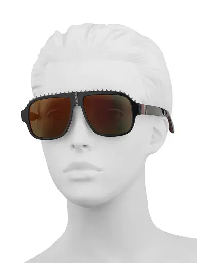 Christian Louboutin Men's Studded 57MM Sunglasses | Thumbnail 3