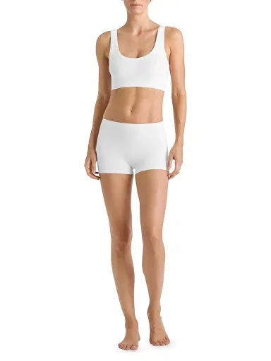 Hanro Women's Touch Feeling Crop Top - White - Size XL | Thumbnail 2