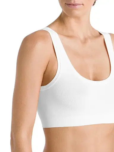 Hanro Women's Touch Feeling Crop Top - White - Size XL | Thumbnail 4