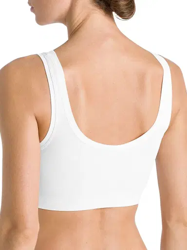 Hanro Women's Touch Feeling Crop Top - White - Size XL | Thumbnail 5