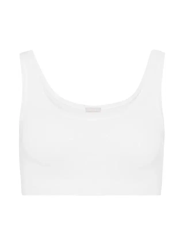Hanro Women's Touch Feeling Crop Top - White