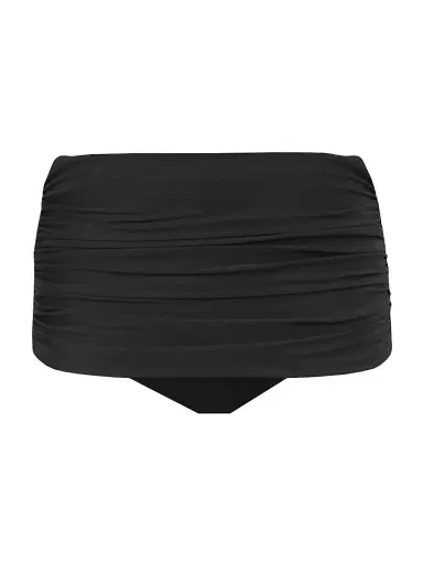 Miraclesuit Swim Women's Norma Shirred Hi-Rise Bikini Bottom - Black - Size 16 | Thumbnail 1 Miraclesuit Swim Women's Norma Shirred Hi-Rise Bikini Bottom - Black - Size 16 | Thumbnail 1