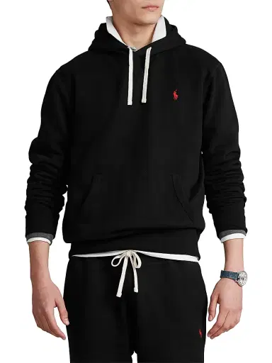 Polo Ralph Lauren Men's RL Fleece Hoodie - Polo Black - Size XXL | Thumbnail 3 Polo Ralph Lauren Men's RL Fleece Hoodie - Polo Black - Size XXL | Thumbnail 3