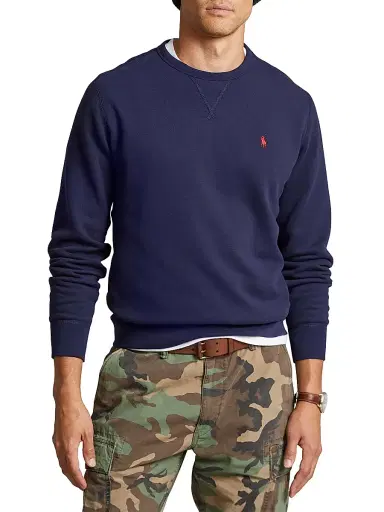 Polo Ralph Lauren Men's Fleece Crewneck Sweatshirt - Cruise Navy - Size XXL | Thumbnail 3 Polo Ralph Lauren Men's Fleece Crewneck Sweatshirt - Cruise Navy - Size XXL | Thumbnail 3