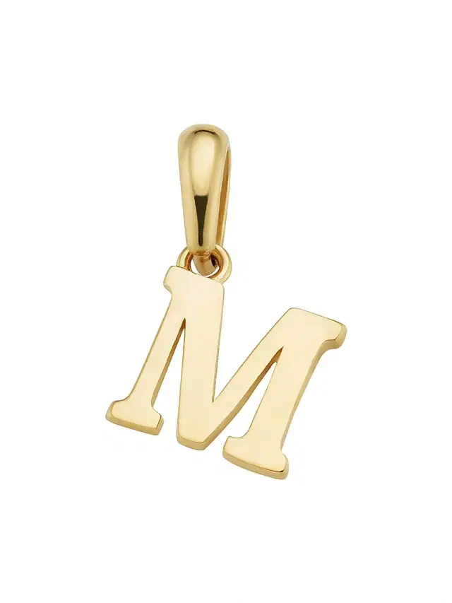 Women's 14K Yellow Gold y Letter Initial Pendant Charm - Letter  Gold