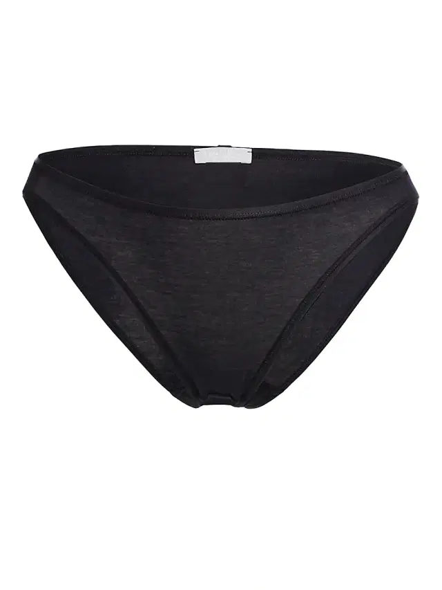 Hanro Women's Cotton Seamless High-Cut Brief - Black