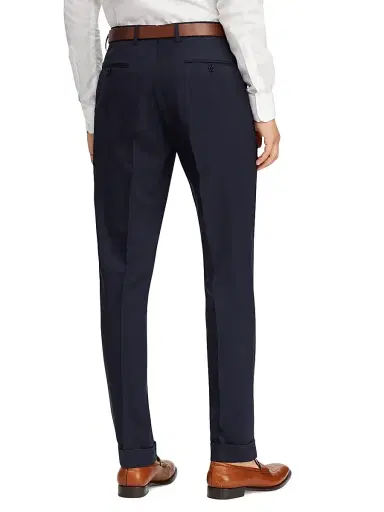 Ralph Lauren Purple Label Men's Gregory Wool Trousers - Navy | Thumbnail 4