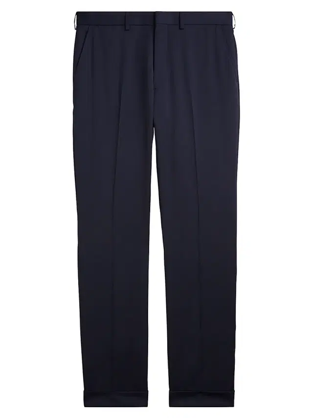 Ralph Lauren Purple Label Men's Gregory Wool Trousers - Navy