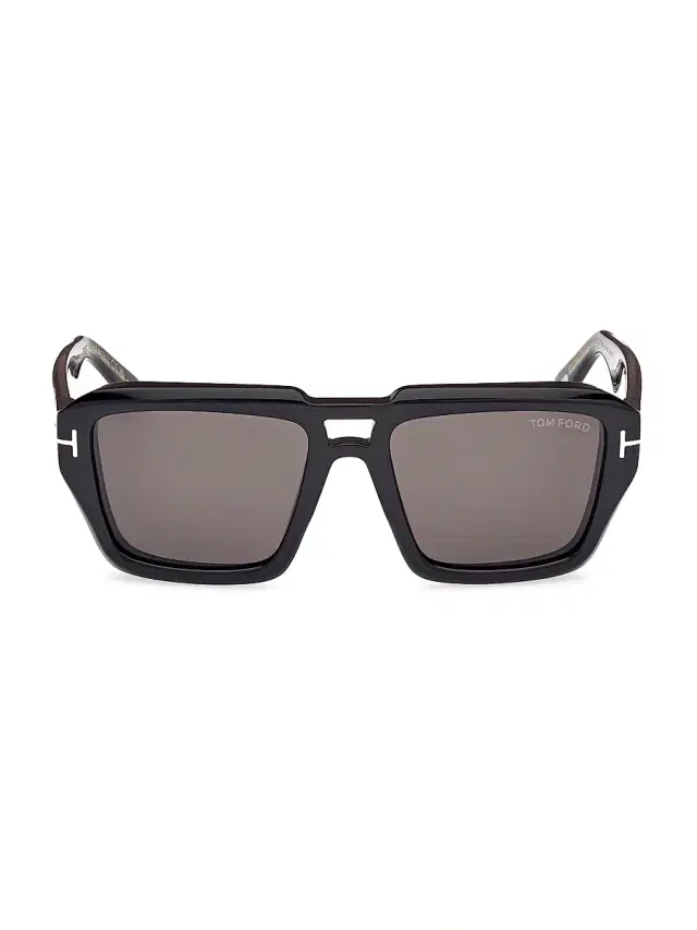 TOM FORD Men's  ICON 56MM Navigator Sunglasses - Black