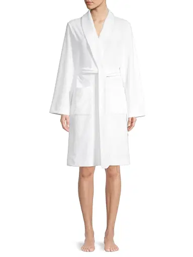 Hanro Women's Plush Wrap Robe - White - Size XL | Thumbnail 2