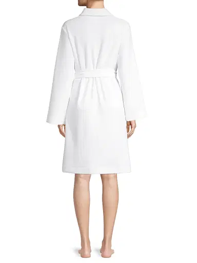Hanro Women's Plush Wrap Robe - White - Size XL | Thumbnail 5