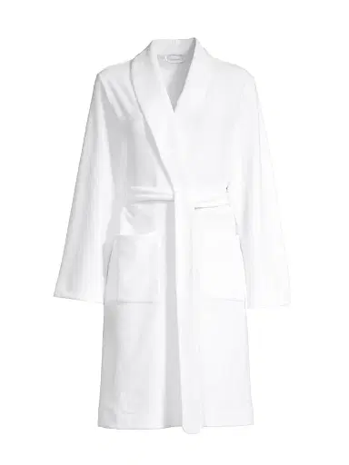 Hanro Women's Plush Wrap Robe - White - Size XL | Thumbnail 1