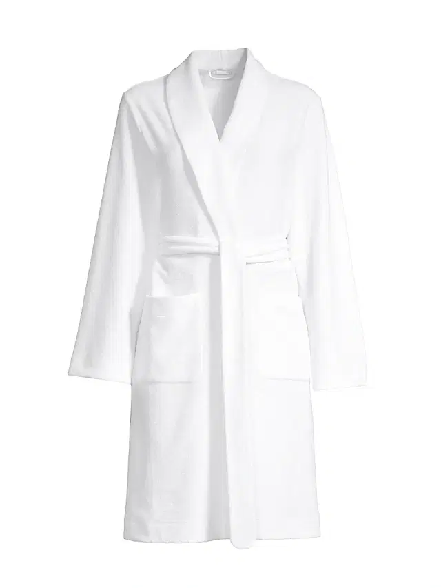 Hanro Women's Plush Wrap Robe - White
