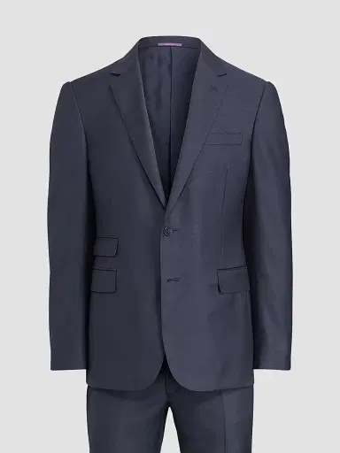 Ralph Lauren Purple Label Men's Gregory Wool Sharkskin Suit - Navy | Thumbnail 6