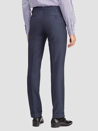 Ralph Lauren Purple Label Men's Gregory Wool Sharkskin Suit - Navy | Thumbnail 8