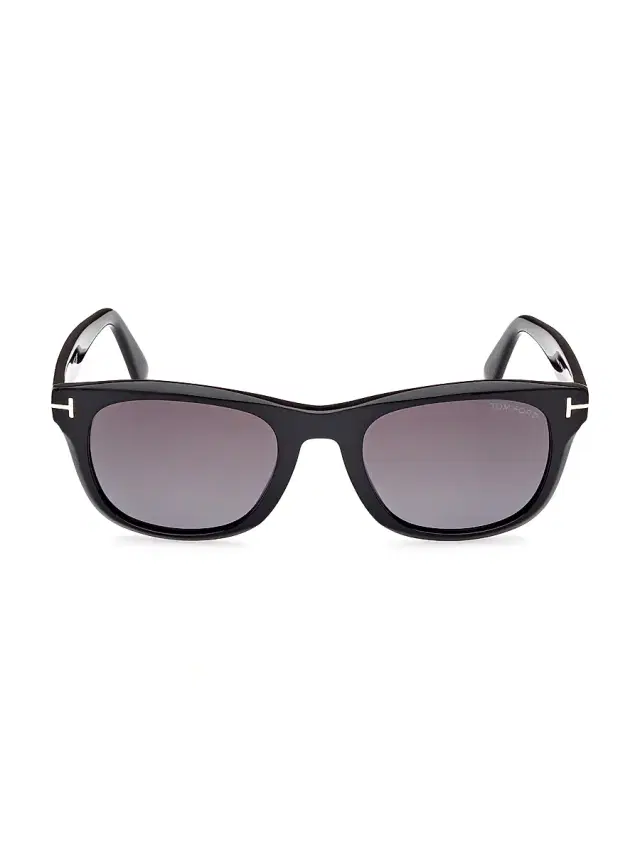 TOM FORD Men's Kendel 54MM Mirrored Sunglasses - Shiny Black Gradient
