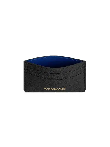 MAISON de SABRÉ Women's Leather Card Holder - Black Caviar | Thumbnail 4 MAISON de SABRÉ Women's Leather Card Holder - Black Caviar | Thumbnail 4