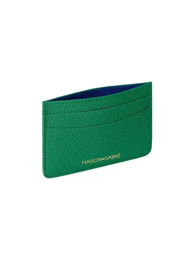 MAISON de SABRÉ Women's Leather Card Holder - Emerald Green | Thumbnail 4 MAISON de SABRÉ Women's Leather Card Holder - Emerald Green | Thumbnail 4