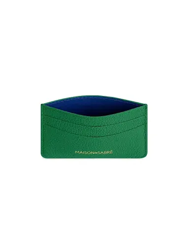MAISON de SABRÉ Women's Leather Card Holder - Emerald Green | Thumbnail 5 MAISON de SABRÉ Women's Leather Card Holder - Emerald Green | Thumbnail 5