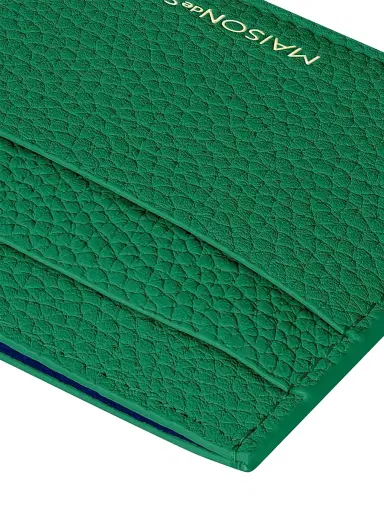 MAISON de SABRÉ Women's Leather Card Holder - Emerald Green | Thumbnail 6 MAISON de SABRÉ Women's Leather Card Holder - Emerald Green | Thumbnail 6