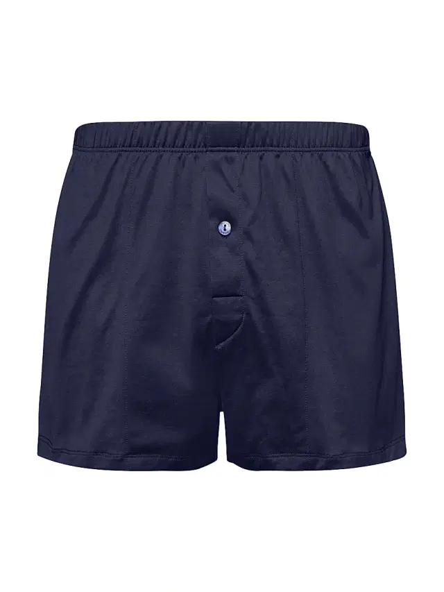 Hanro Cotton Sporty Knit Boxers - Midnight