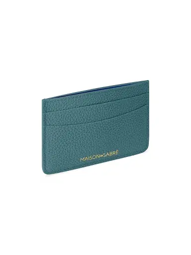 MAISON de SABRÉ Women's Leather Card Holder - Bondi Blue | Thumbnail 3 MAISON de SABRÉ Women's Leather Card Holder - Bondi Blue | Thumbnail 3