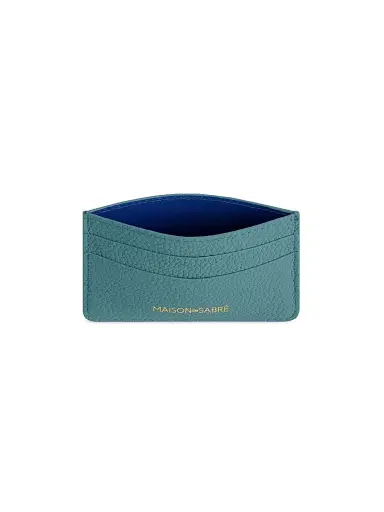 MAISON de SABRÉ Women's Leather Card Holder - Bondi Blue | Thumbnail 5 MAISON de SABRÉ Women's Leather Card Holder - Bondi Blue | Thumbnail 5