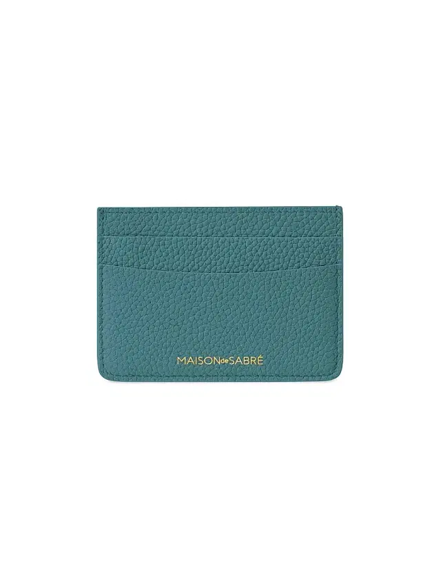 MAISON de SABRÉ Women's Leather Card Holder - Bondi Blue