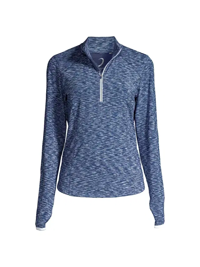 Zero Restriction Women's Shae Half-Zip Pullover Top - Storm