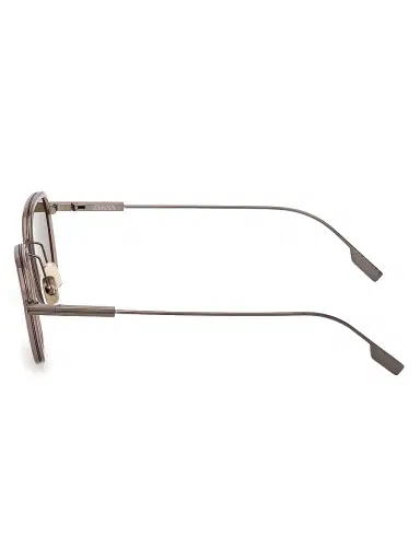 Zegna Men's 47MM Geometric Sunglasses - Light Brown | Thumbnail 3