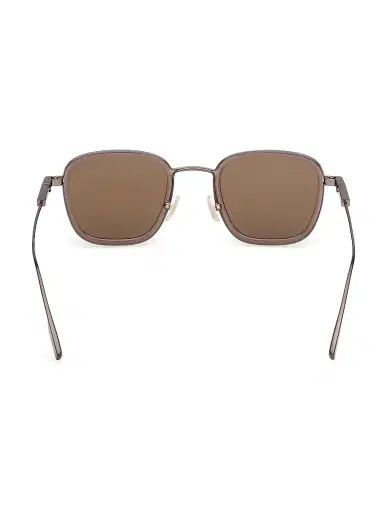 Zegna Men's 47MM Geometric Sunglasses - Light Brown | Thumbnail 5
