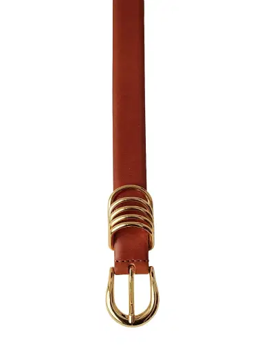 Déhanche Women's Hollyhock Leather D-Ring Belt - Terre Gold | Thumbnail 5 Déhanche Women's Hollyhock Leather D-Ring Belt - Terre Gold | Thumbnail 5