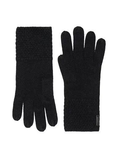 Gorski Women's Cashmere Gloves - Black | Thumbnail 1 Gorski Women's Cashmere Gloves - Black | Thumbnail 1