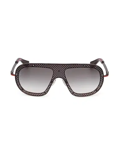 Christian Louboutin Men's Aviator Sunglasses - Black Red Black | Thumbnail 2