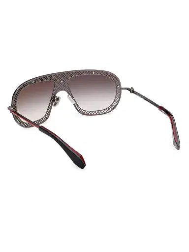 Christian Louboutin Men's Aviator Sunglasses - Black Red Black | Thumbnail 4