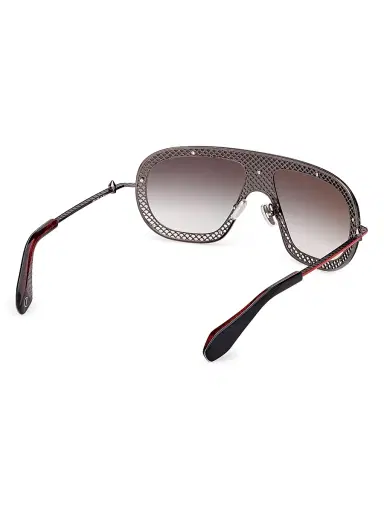 Christian Louboutin Men's Aviator Sunglasses - Black Red Black | Thumbnail 6
