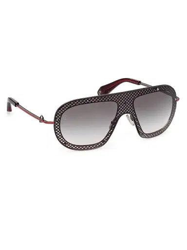 Christian Louboutin Men's Aviator Sunglasses - Black Red Black | Thumbnail 8