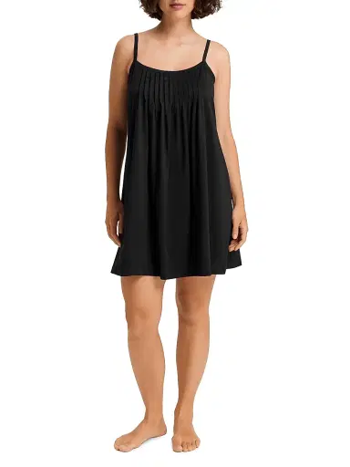 Hanro Women's Juliet Babydoll Chemise - Black - Size Large | Thumbnail 2