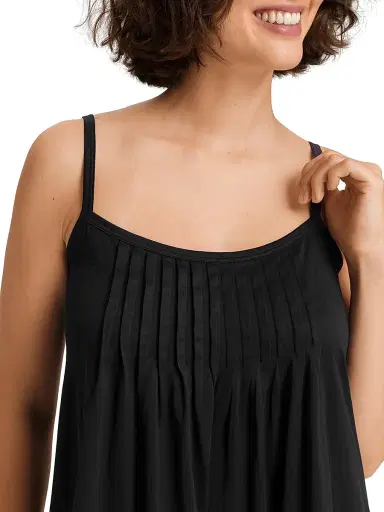 Hanro Women's Juliet Babydoll Chemise - Black - Size Large | Thumbnail 5