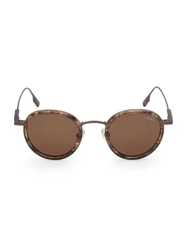 Zegna Men's 46MM Round Sunglasses | Thumbnail 2