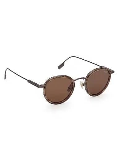 Zegna Men's 46MM Round Sunglasses | Thumbnail 8