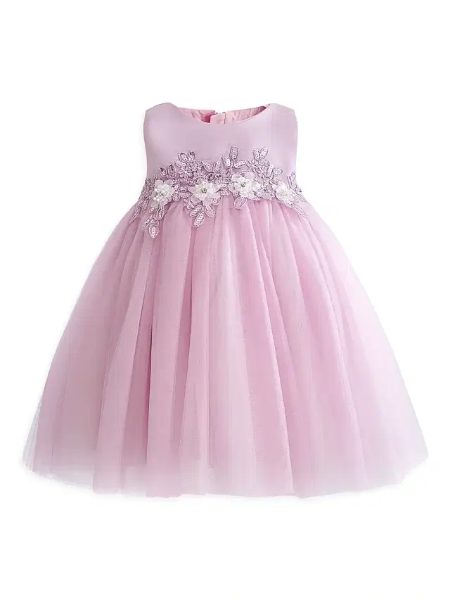 Tulleen Baby Girl's Zinara Dress - Purple 24 Months