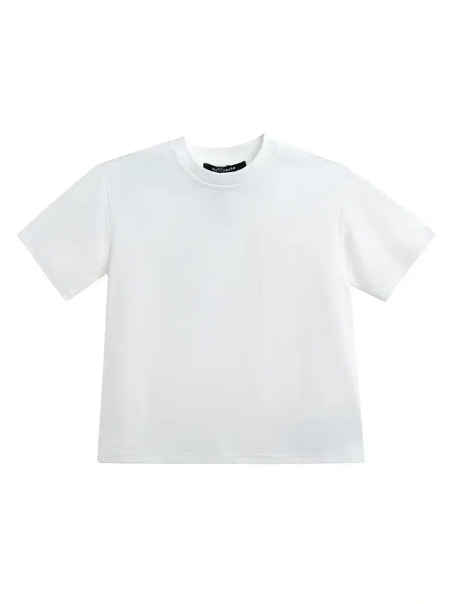 Little Girl's & Girl's T-Shirt with Mustache Detail - White