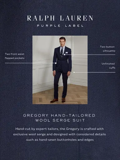 Ralph Lauren Purple Label Men's Gregory Hand-Tailored Wool Serge Suit | Thumbnail 5