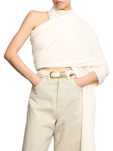 Déhanche Women's Hollyhock Mixed Metal Leather Belt - Silver | Thumbnail 7 Déhanche Women's Hollyhock Mixed Metal Leather Belt - Silver | Thumbnail 7