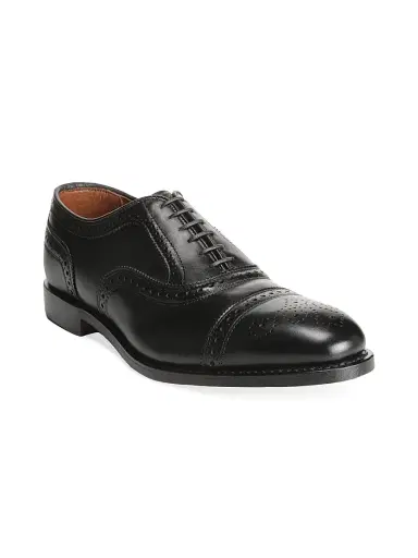 Allen Edmonds Men's Strand Leather Cap-Toe Oxfords - Black - Size 10.5 | Thumbnail 2