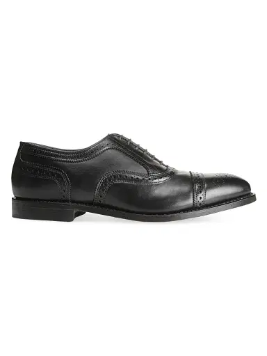 Allen Edmonds Men's Strand Leather Cap-Toe Oxfords - Black - Size 10.5 | Thumbnail 1