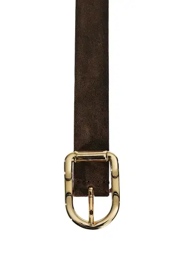 Déhanche Women's Mija Suede Belt - Chocolate Gold | Thumbnail 5